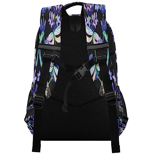Sac à dos imperméable libellule pour protéger l'ordinateur 12,9 pouces des enfants
