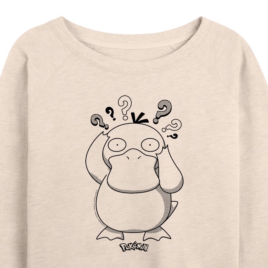HYBRID APPAREL - Pokémon - Psyduck - Women's Lightweight French Terry Pullover3
