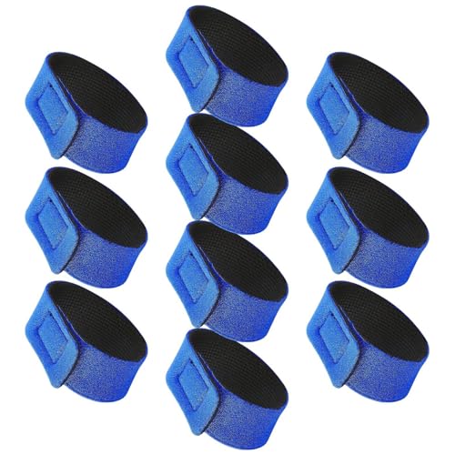 Gravatas para vara de pesca, 10 x tiras para vara de pesca, suportes de vara de pesca, suporte elást