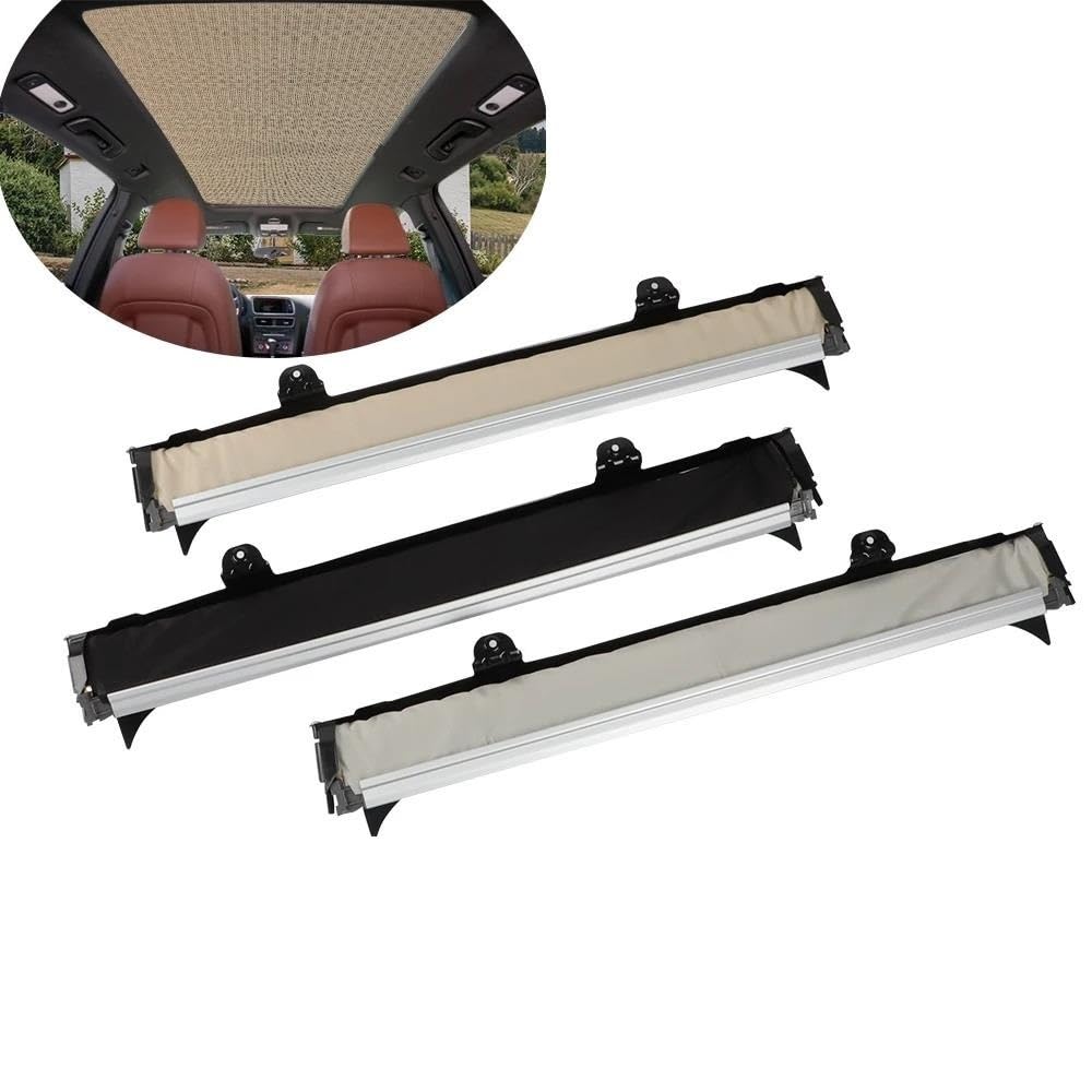 Auto Schiebedach Sonnenschirm Abdeckung Für Vw Für Tiguan 2008-2017 Panorama Vorhang Abdeckung 1k9877307 1k9877307a 1k9877307b 1k9877307c Sichtschutz Auto(Grey)