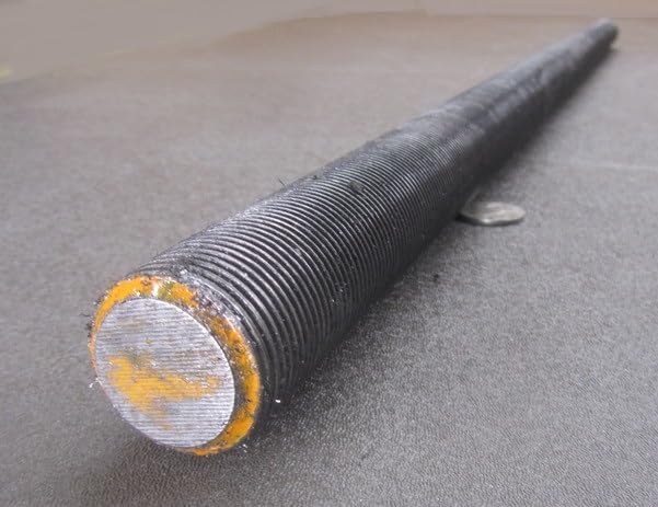 Grade B7 Steel Fully Threaded Round Rod, 1-1/4"-12 Diameter x 36.00" Length, 1 Pc.