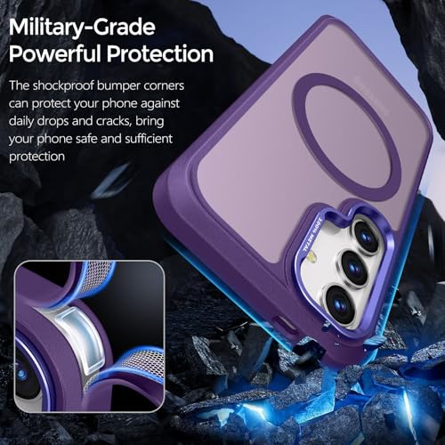 Image of Rayboen for Magnetic Matte Samsung Galaxy S24 Case, Purple