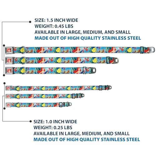 Collier de chien Ariel Buckle Down en nylon imprimé pour animaux - 4