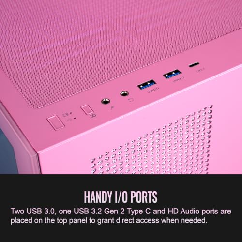 Image of Thermaltake View 270 Plus SR TG ARGB; Mid Tower Chassis; 1xSF240 ARGB PWM Reverse Fan 1xSF120 ARGB PWM Fan; 360mm Radiator Support; 420mm GPU Clearance; Bubble Pink; CA-1Y7-00MAWN-06