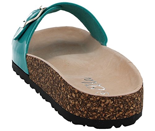 Ella - Ciabatte da Ragazza' Donna, Verde (Jade