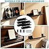 FEITONGFX 6 PCS Vinyl Wall Mount, Vinyl Shelf for 12 Inch Albums, LP Minimalist Record Display Holder for CD Book Photo Picture Display in Office Home Store Easy Install (Black Metal) #3