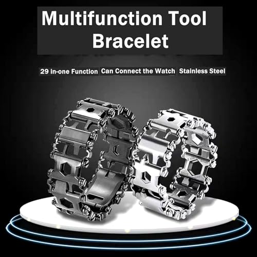 Outil de vélo et camping : bracelet multifonction 29 en 1 acier