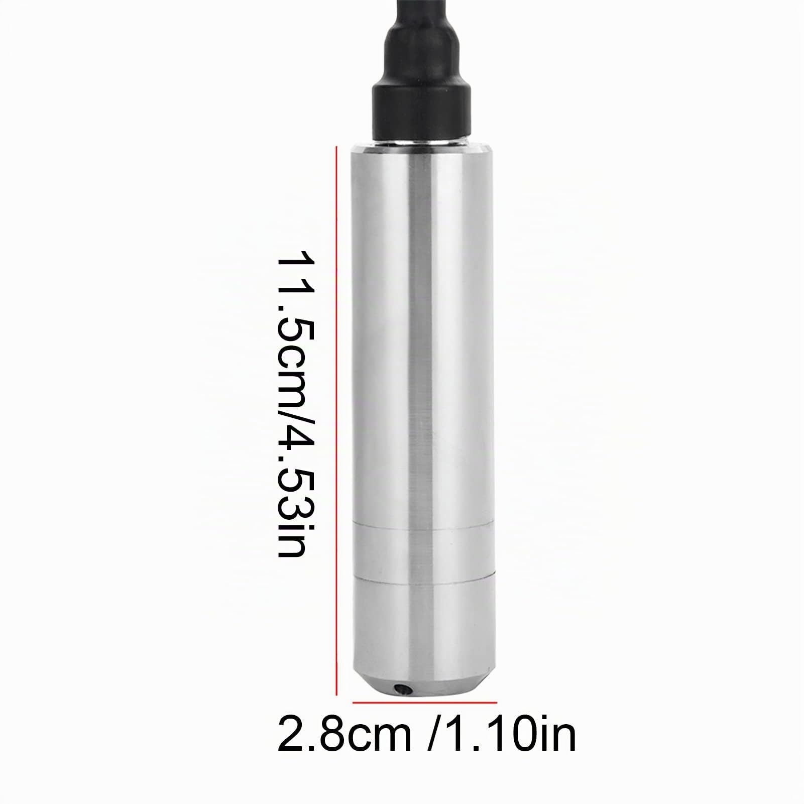FTVOGUE Transmisor de Sensor de Nivel de Agua Líquida de 24V 4-20mA de CC para Detectar Profundidad de Rango de 0 a 5m