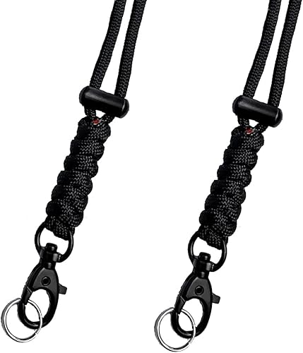 Miniatura 3 de BSGB Cordón de paracaídas con gancho de metal duradero de supervivencia 550 cordón para llavero, correa de muñeca, cuerda de paracaídas, insignia