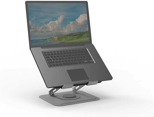 Dyazo Tabletop Laptop Stand with 8 Angles View Height Adjustable Foldable Design Compatible for MacBook Air/Pro, Dell, Hp, Lenovo and More 11.6…