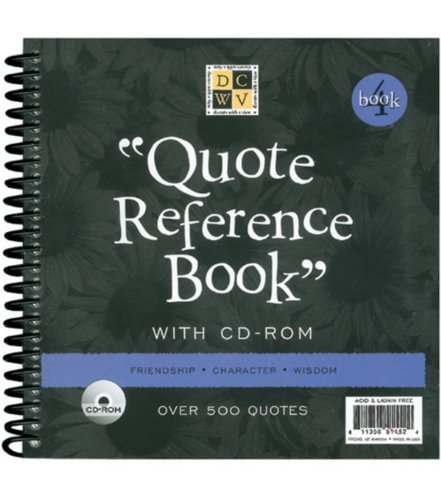 Quote Reference Book with CD ROM - Friendship