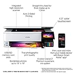 Epson EcoTank Photo ET-8550 Wireless Wide-format Color All-in-One Supertank Printer with Scanner Copier, Ethernet and 4.3-inch Colorfull Touchscreen - Image 4
