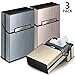 3 Piezas Portátil Caja de Cigarrillo,Cigarette Case de la aleación de Aluminio,Caja...