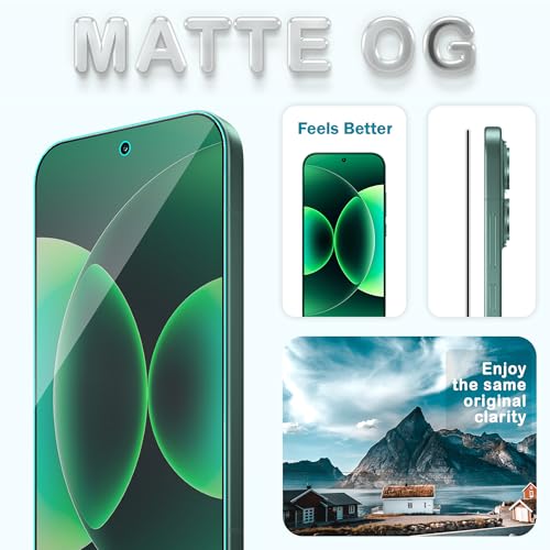 Image of FIRST MART Matte Anti-Glare Tempered Glass for 17 Elite and Xiaomi 17 With Installation Kit | Military-Grade Gaming Screen Protector & Cable Guard | Edge to Edge Coverage | Black