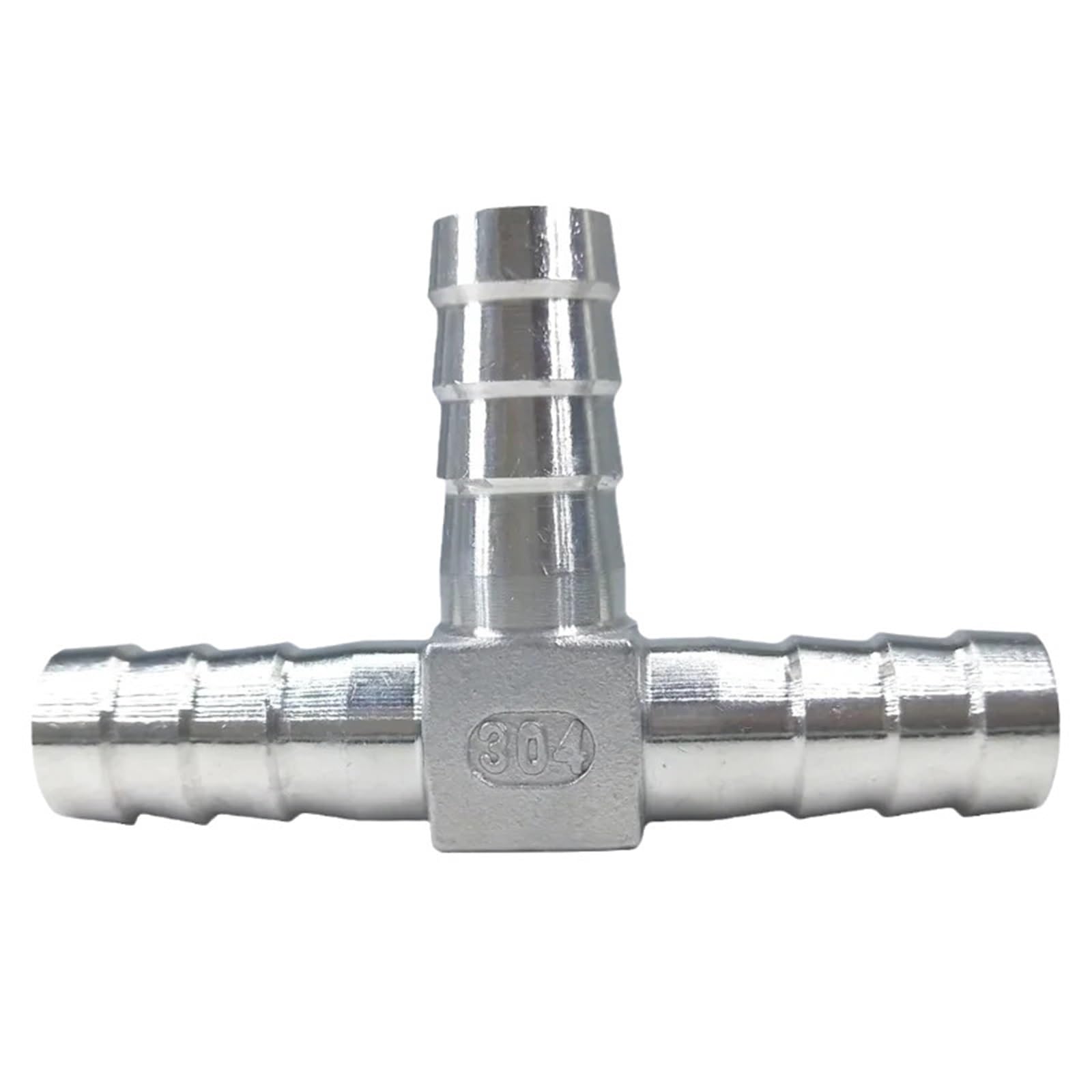 Hose Barb 304 Stainless Steel Hose Tail Barb Connectors 6mm 8mm 10mm 12mm T Type Y Type Pipe Fitting Pagoda Tail Barb Connector(T tee,16mm)
