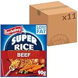 Batchelors Super Rice Beef Flavour Packet Ready Meal, 90 g (Pack of 11)