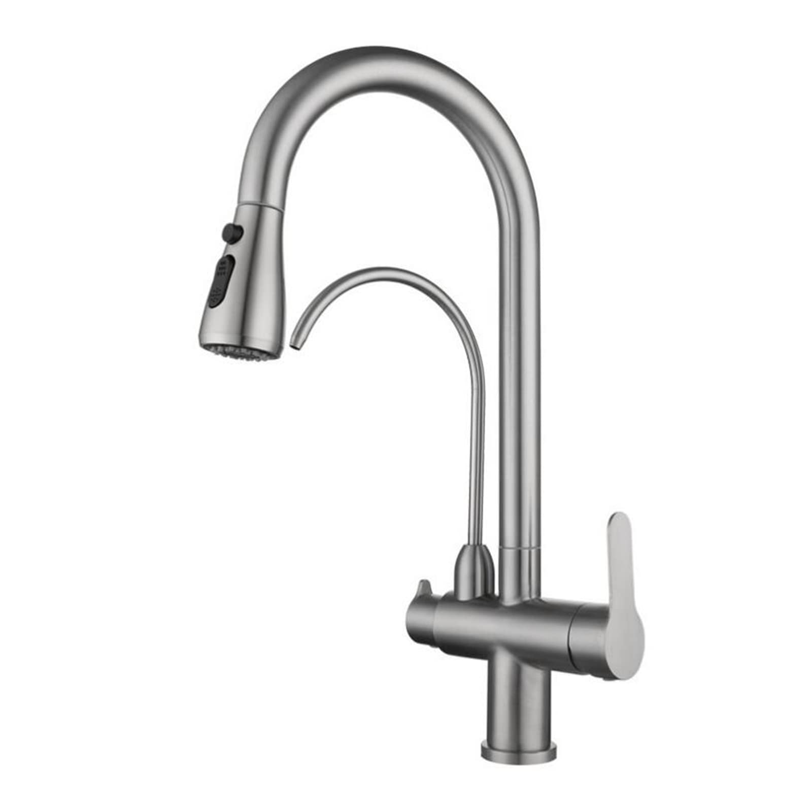 Robinet de cuisine rétractable 3 voies pour supprimer le second robinet d'eau filtrée