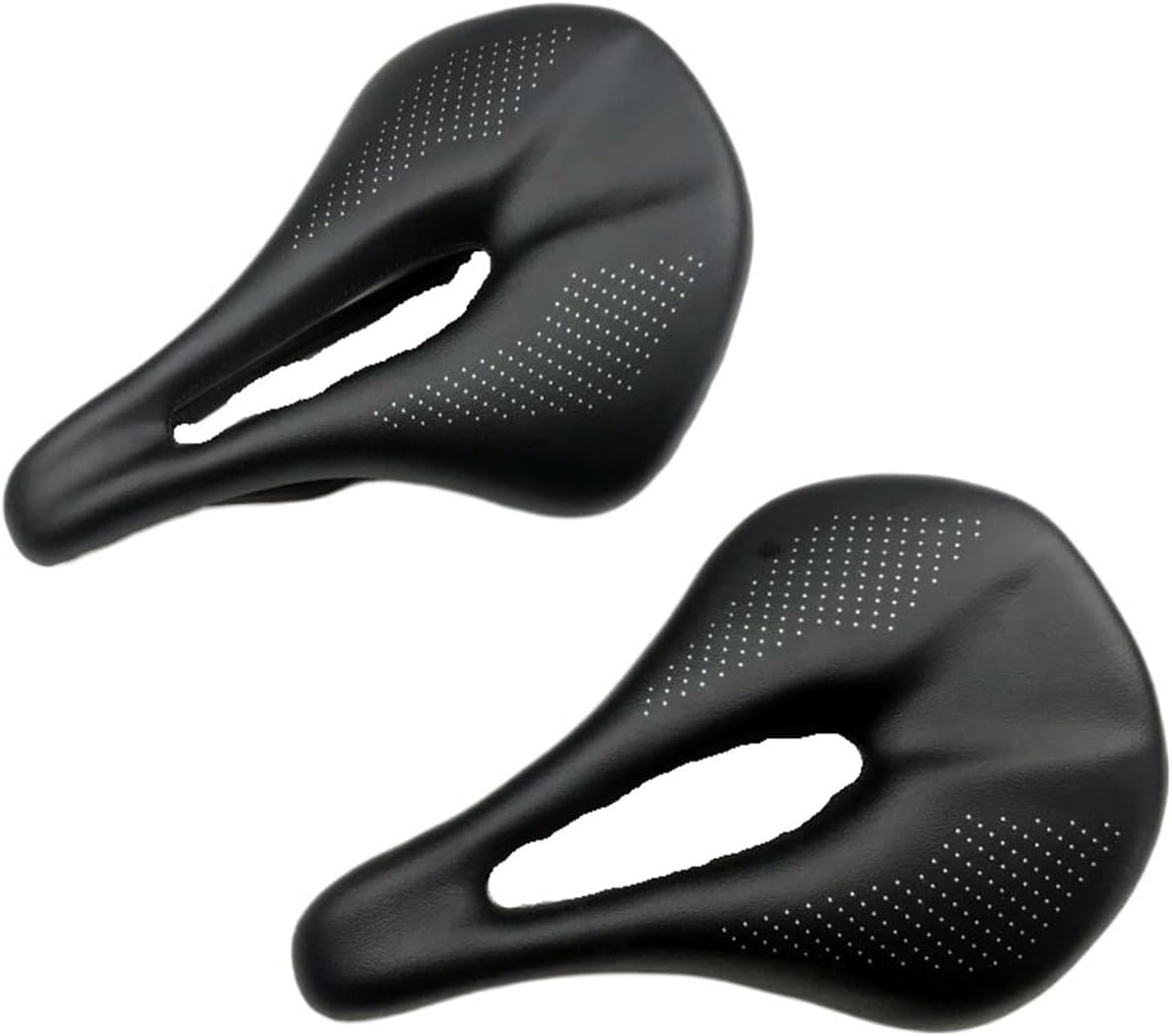 Super Light Carbon Bike Saddle - Leather & Cushion, 7x9mm Rails, 240 * 155MM, 143mm Width, for MTB, Road & Racing Bicycles