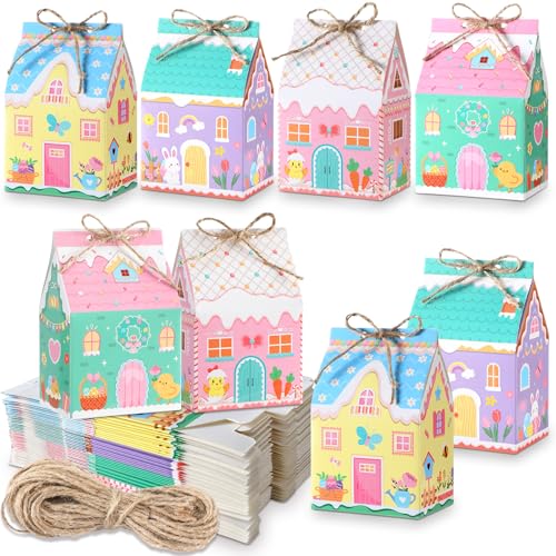 Zhanmai 48 Pcs Easter Treat Boxes Candy Mini...