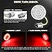 NTHREEAUTO Red LED Turn Signal, 2 Inch Bullet 1157 Brake Running Light