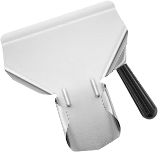 Unomor Stainless Steel Serving Shovel for French Fries Chicken Fillet Ice Cube Lightweight Food Scoop