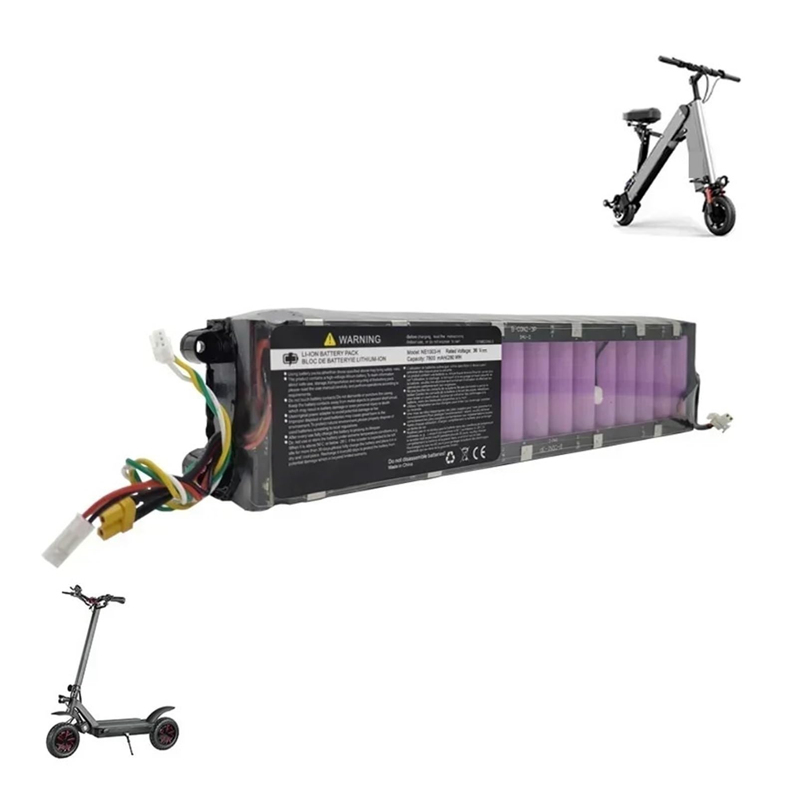 Li-ion Battery 36V 7.8Ah 40km?Compatible For MiJia M365 Scooter Battery Pack, Electric Scooter, Waterproof Bluetooth Communication