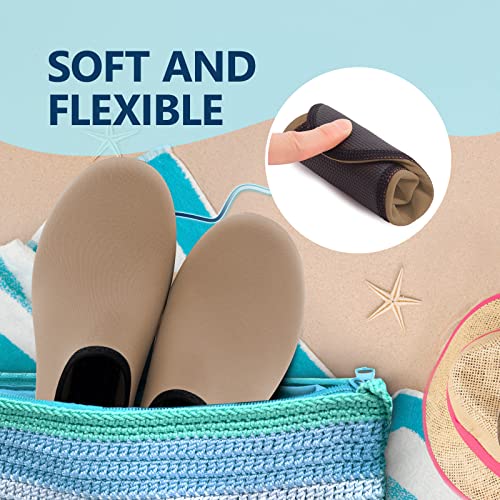Image of JACKSHIBO Water Shoes for Women Men Quick-Dry Swim Shoes Beach Water Socks