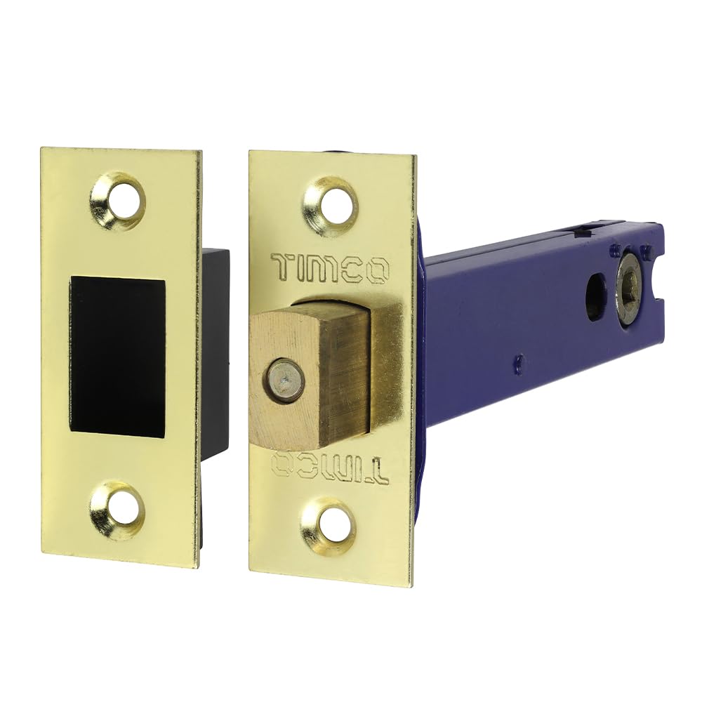 Timco - Architectural Tubular Deadbolt - Electro Brass & Satin Nickel (Size 129 Case / 108 Backset - 1 Each)