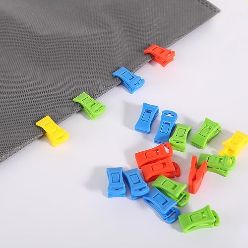 60 Stück Sockenklammern für Waschmaschine und Trockner mit Aufbewahrungsbox Sockenhalter Waschmaschine mit Haken Socken mit Sockenclip direkt in die Schublade ohne sie zu Falten Socken mit Sockenclip