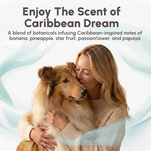 Image of Best Shot Scentament Spa Botanical Body Splash, Pet Deodorizing Spray for Dogs & Cats, Conditioning Body Spray with Caribbean Dream Splash, Gentle Grooming Finishing Mist, 8 fl oz