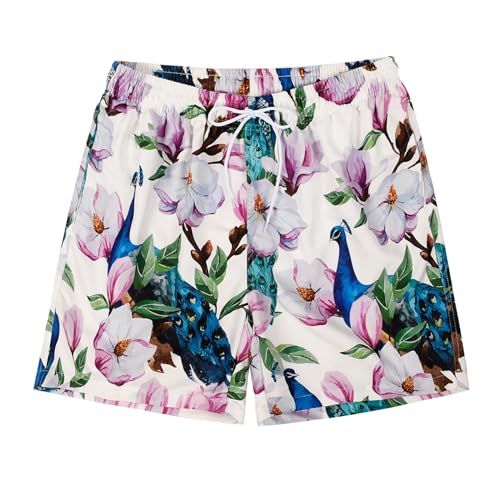 Mens Swim Trunks Quick Dry Beach Swim Shorts with Mesh Lining and Pockets