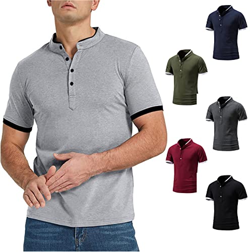 GLLUSA T-Shirt pour Hommes À Manches Courtes pour Les Beatles Imprimé Col Montant T-Shirts Bouton Col en V À Manches Courtes T-Shirt Décontracté Plage Chemises Haut-Red||S - Les Beatles, Paul McCartney, John Lennon, RIngo Starr, George Harrison GLLUSA T-Shirt pour Hommes À Manches Courtes pour Les Beatles Imprimé Col Montant T-Shirts Bouton Col en V À Manches Courtes T-Shirt Décontracté Plage Chemises Haut-Red||S – Image 7