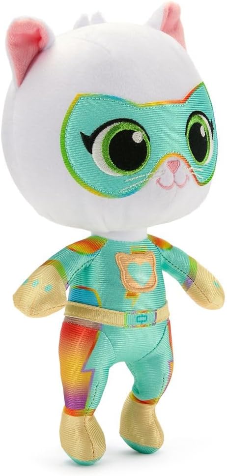 Disney Store Official SuperKitties Bitsy Plush - Detailed Disney Stuffed Animals with Embroidered Features and Screen Art Elements, Part of SuperKitties Plush Collection