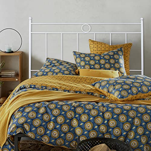 ElHerrero Cabecero de Forja Nacional para Cama de 105Cm, Color Blanco de Hierro con Diseño Elegante, Sencillo y Clásico de...