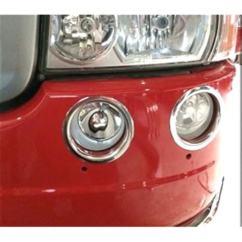 4 Rings Stainless Steel Front Fog Lights Decorations for Scania series R trucks Cover