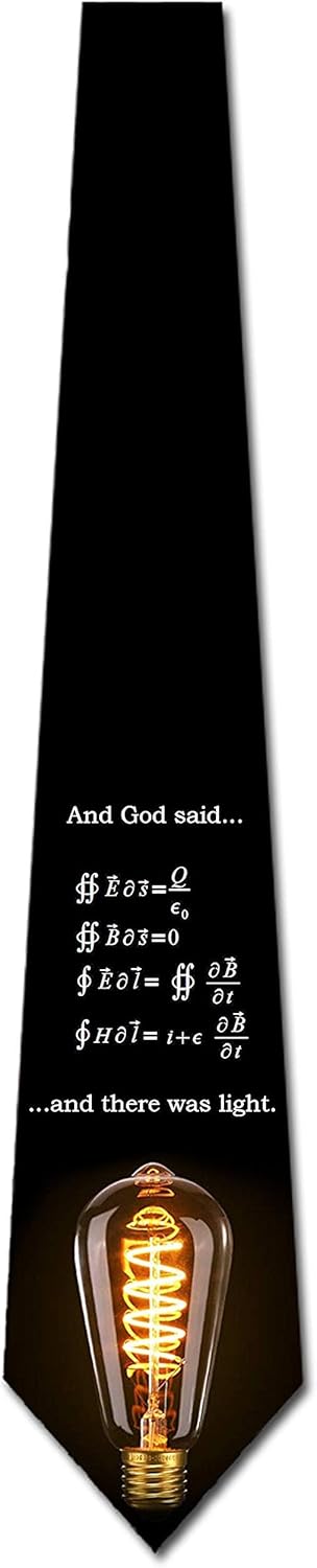 Three Rooker Science Ties Mens Funny Equation Necktie