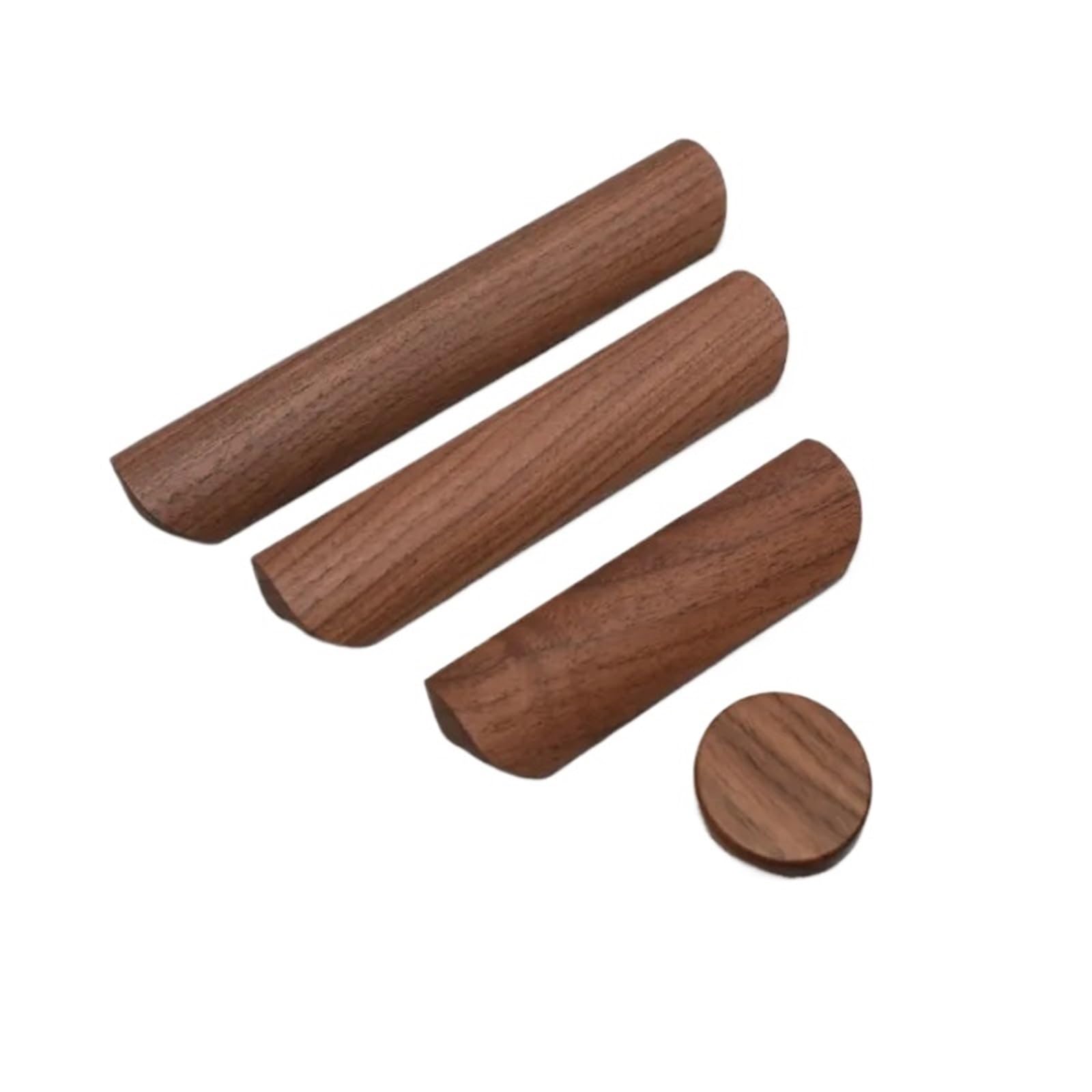 Bryske 10PCS Wood Drawer Pulls Handles for Cabinets Closet Hardware