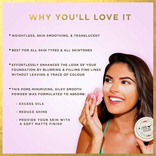 Pretty Vulgar The Powder Room Setting Powder, Translucent Loose Finishing Powder, Skin Smoothing, Pore-Minimizing, Matte Finish, Vegan, Gluten-Free And Cruelty-Free, 25G / 0.88 Oz. #TOP4