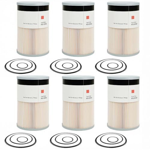 6PCS FS19764 Fuel Filter Water Separator Compatible with L9765 L9763FXL 33763 FS19766 PF9814 33964 Replaces for FS19765 P550851 PF7930 WF10005 L9765 L9763FXL 33763 FS19766 PF9814 33964