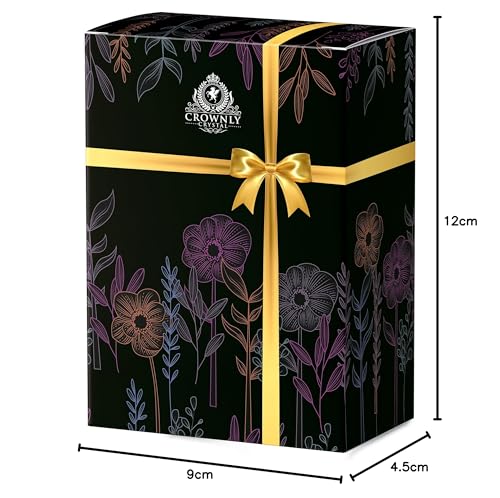 CROWNLY® Rubinhochzeit Geschenke – 40. Hochzeitstag Geschenke für Paare, Holz Teelichthalter 3er Set mit Geschenkbox, Jahrestag Geschenk für Ihn und Sie, 40 Jahre Jubiläum Kerzenhalter Deko