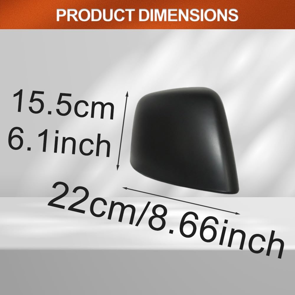 Rearview Mirror Cover, Car Rearview Side Mirror Caps, Compatible with Ford Transit Connect 2014-2018, 1 pc (Right)