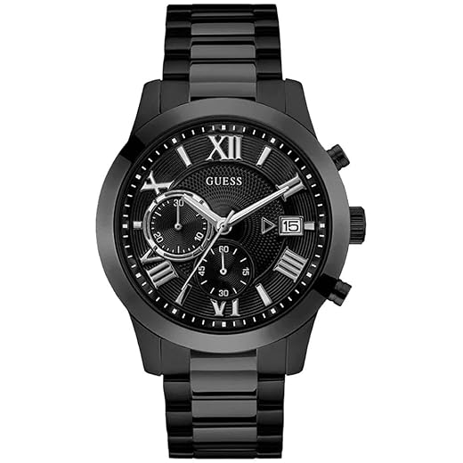 Relógio GUESS masculino preto cronógrafo W0668G5