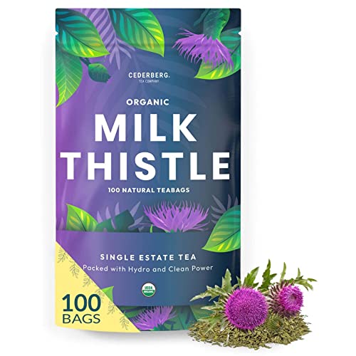 Organic Milk Thistle Tea-100 Tea Bags | Organic Herbal Tea From Single Origin | Eco-Friendly Tea Bags | Non-GMO Caffeine Free Tea With Zero Sugar | Cederberg Tea Company