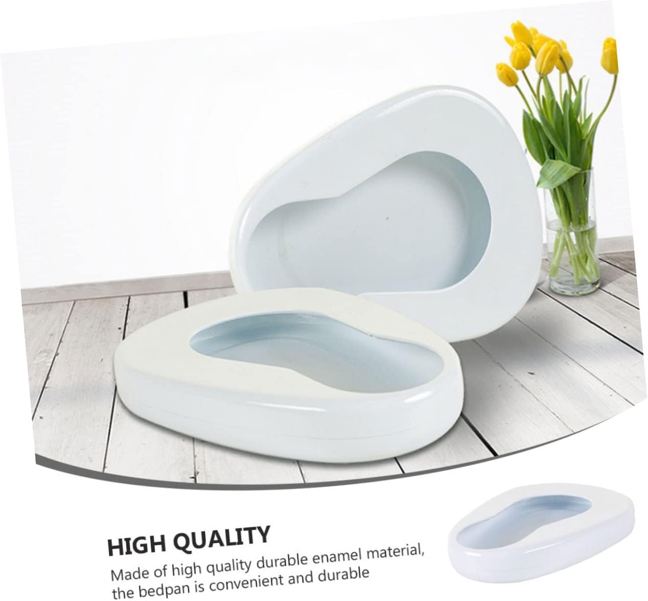 Portable Smooth Urinal Bedpan Seat for Bedridden Patients Comfortable Easy to Clean Urinal for Men and Women -Spill Design for Elderly and Disabled Care