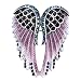 Hiddlston Crystal Guardian Angel Wing Jewelry Custom Brooch Pins For Women