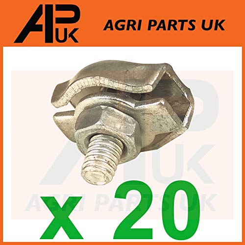 APUK 20x Metal Electric Fencing Fence Poly Wire Rope Cord Joiner connector Connection 3mm