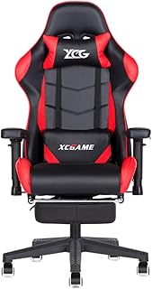 Desk Chairs-T Silla de Escritorio de Oficina de PU,Silla Gaming Giratorio del Ordenador,Ergonomico Altura Ajustable y Inclinable,Silla de Trabajo con Soporte Lumbar