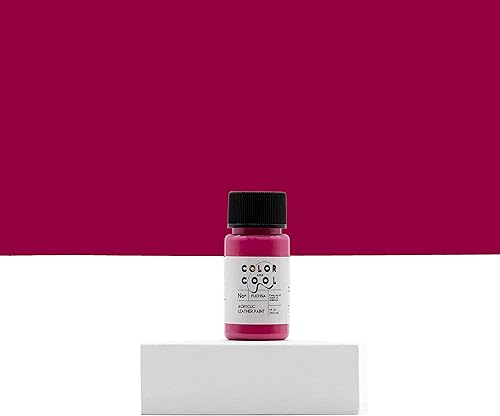Miniatura 4 de Pintura acrílica para cuero de 1 fl oz (fucsia)