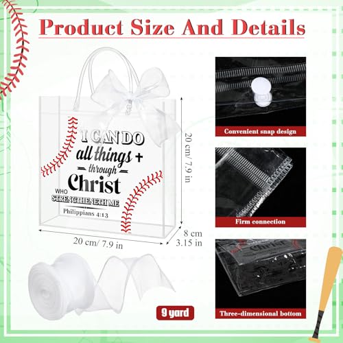 Bolsas de béisbol con asas para recuerdos religiosos y obsequios de fe en eventos comunitarios 2