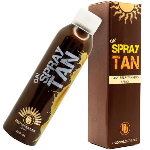 Da'Dude Da Spray Tan – Autobronceador Corporal, Spray Autobronceador Cuerpo de Secado Rápido, Bronceador Sin Sol Cara y Cuerpo con Bronceado Gradual, 200 ml